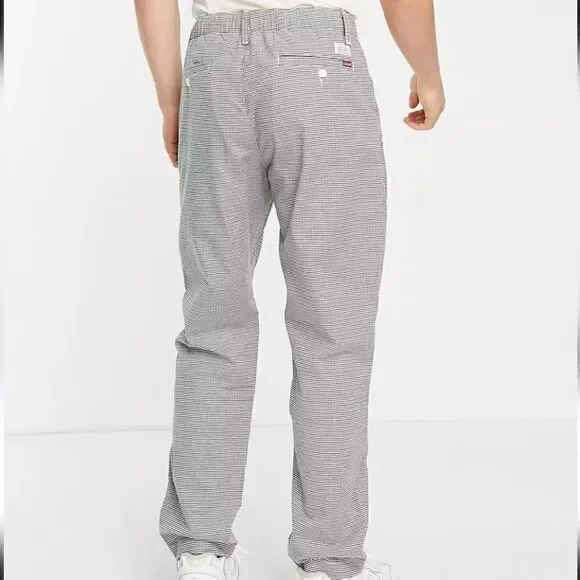 Levi's Premium XX Chino EZ Taper III Pants Trousers Black Grey Pattern Cotton S